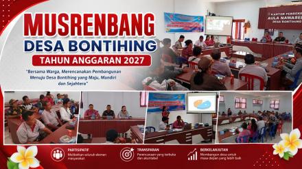 MUSYAWARAH PERENCANAAN PEMBANGUNAN DESA BONTIHING